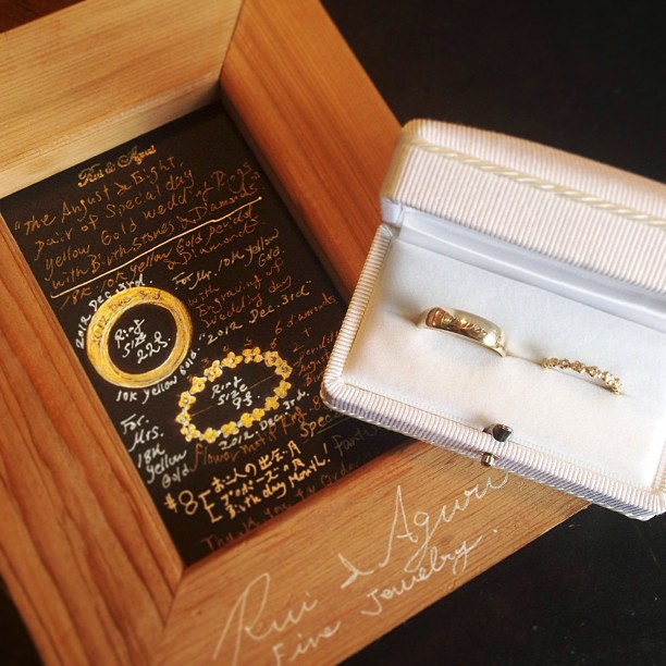 wedding ring order sheet Rui & Aguri Fine Jewelry