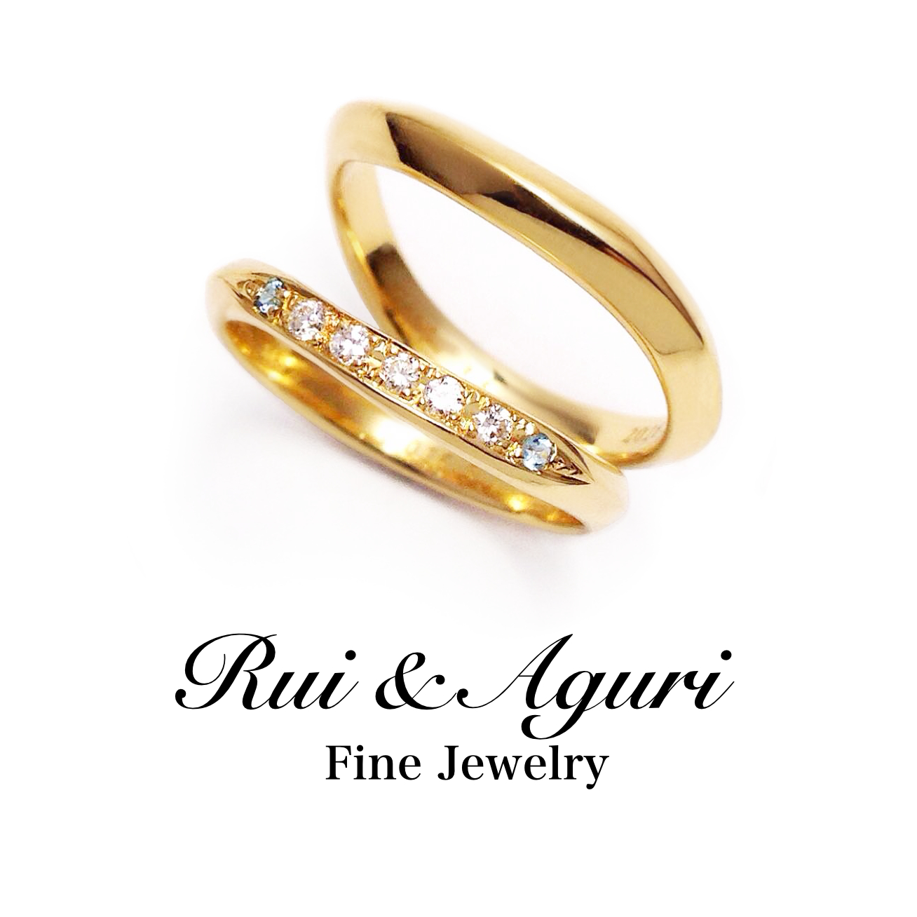 engagement ring with engraving Rui & Aguri Fine Jewelry