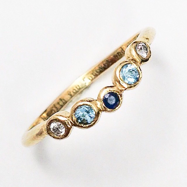 サムシングブルーダイヤモンドリング Rui & Aguri Fine Jewelry