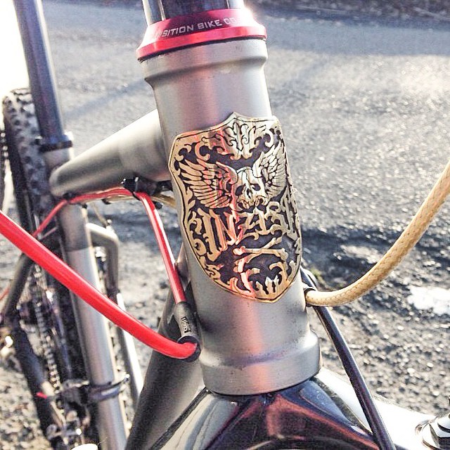 Inzist bicycle head badge emblem by Rui & Aguri Fine Jewelry