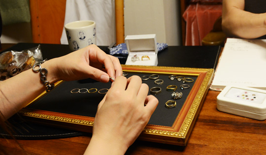ご結婚指輪、デザイン打合せ風景 Rui & Aguri Fine Jewelry