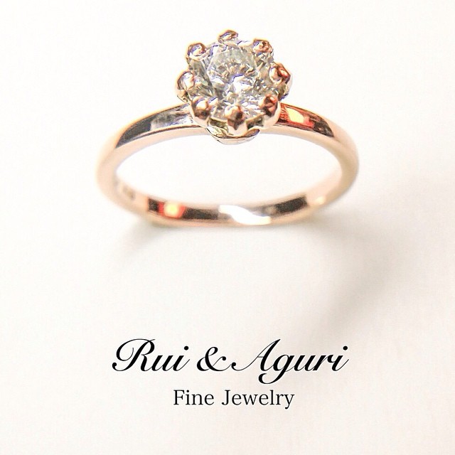 ダイヤモンドピンクゴールドご婚約指輪 Rui & Aguri Fine Jewelry